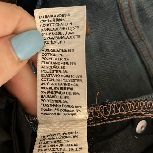 Goodthreads Button Fly Wide Leg Jeans, Size 24/0, Dark Blue Denim - Picture 7 of 8